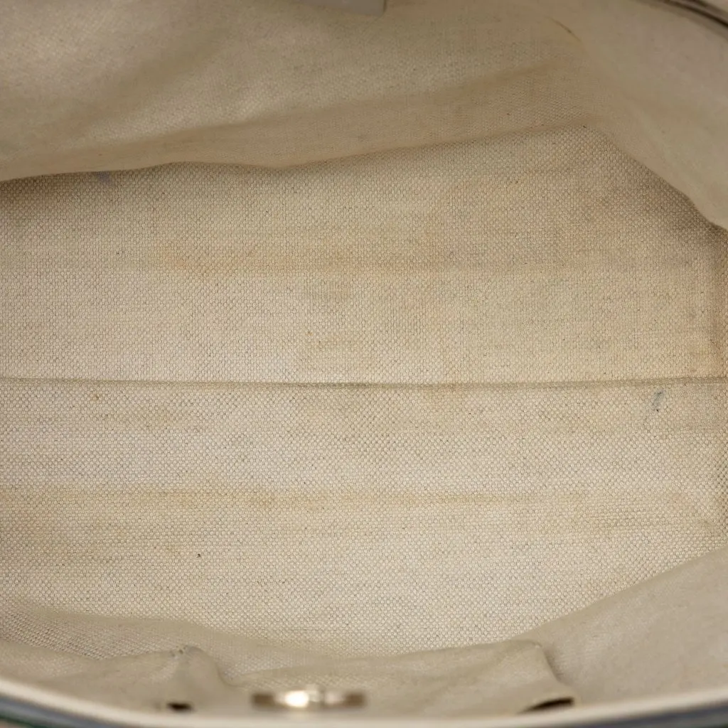 Gucci GG Canvas Web Mayfair Tote Beige Very good - Model View