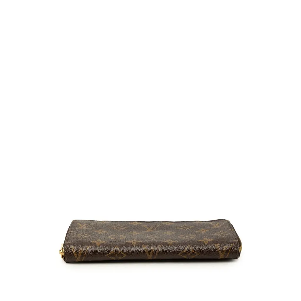Louis Vuitton Monogram Zippy Long Wallet Brown Canvas Good - Inside View
