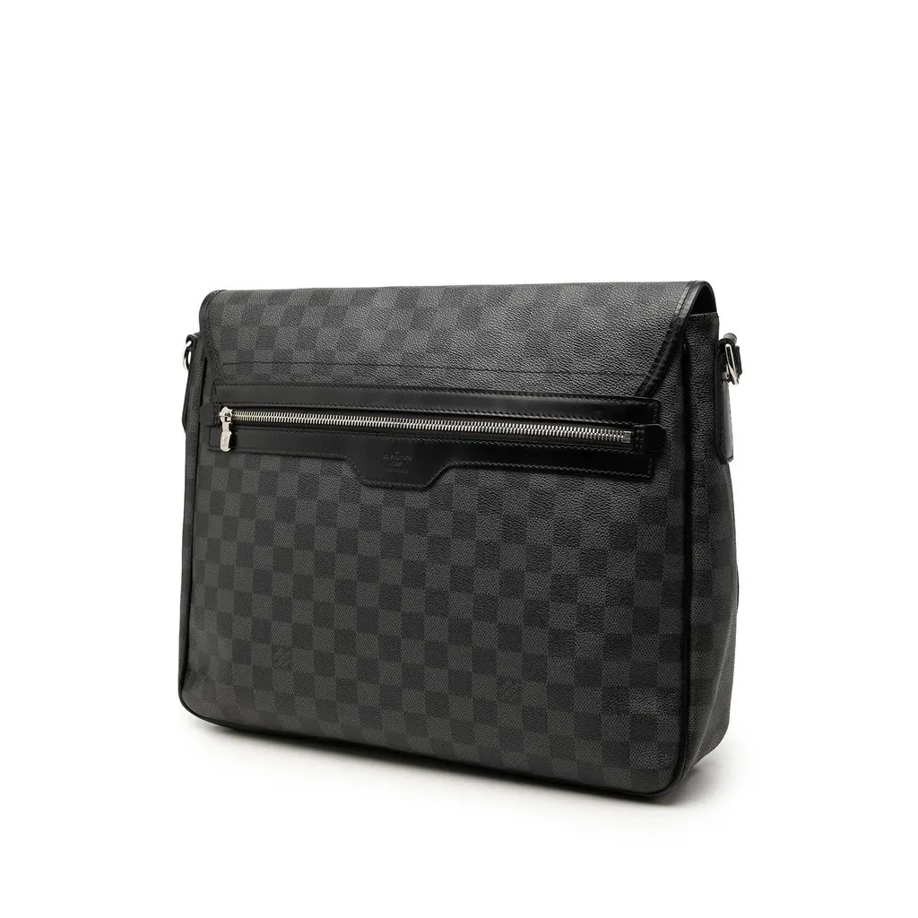 Louis Vuitton Damier Graphite Daniel MM Black Very good - Back View