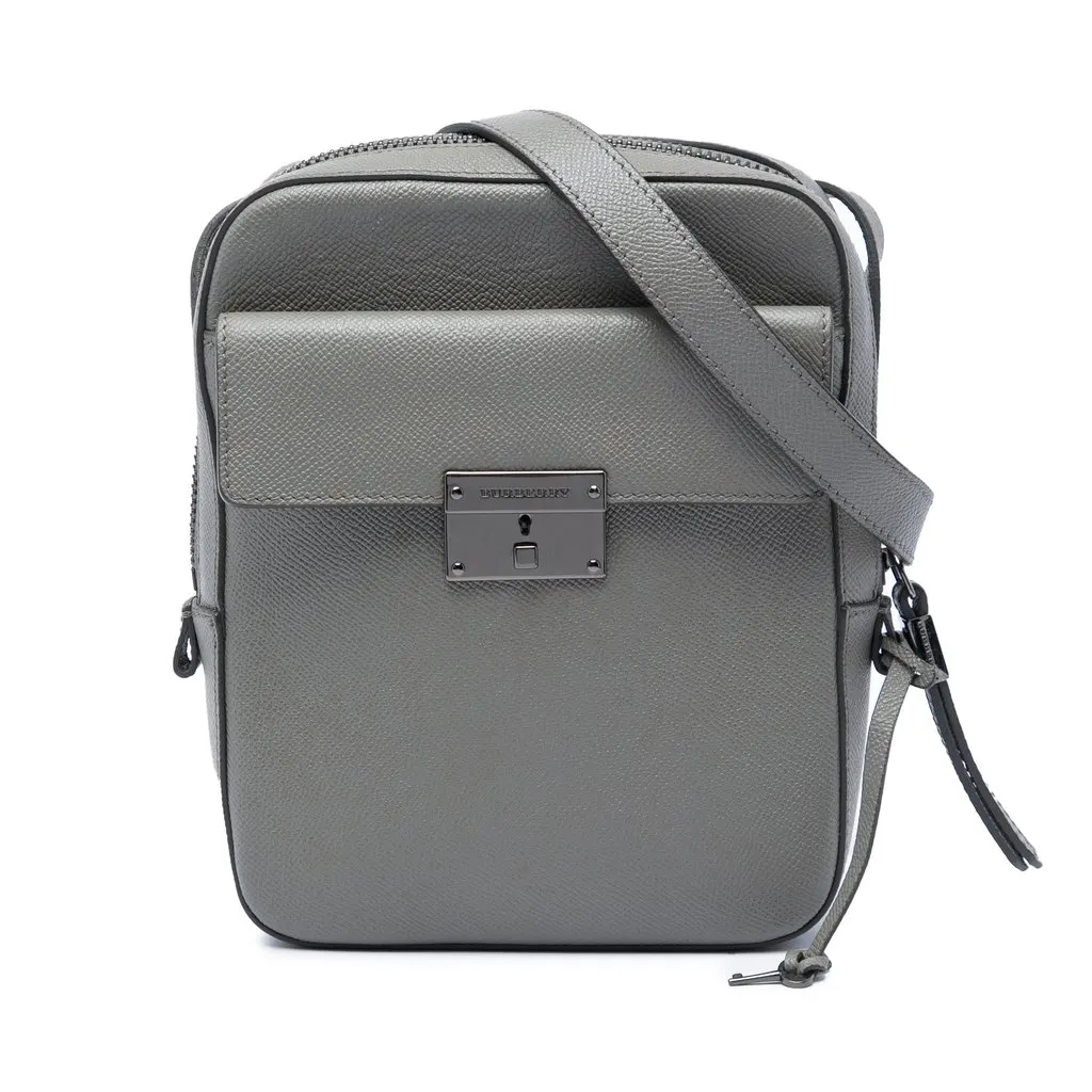 Burberry Small Grained Calfskin Shaldon Crossbody MultiColor Leather Very good - Front View