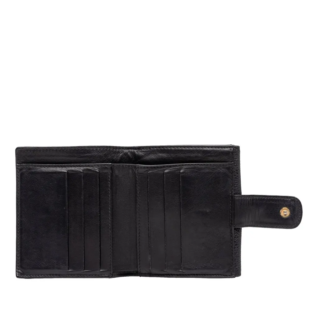 Chanel CC Caviar Compact Wallet Black Leather Very good - Model View