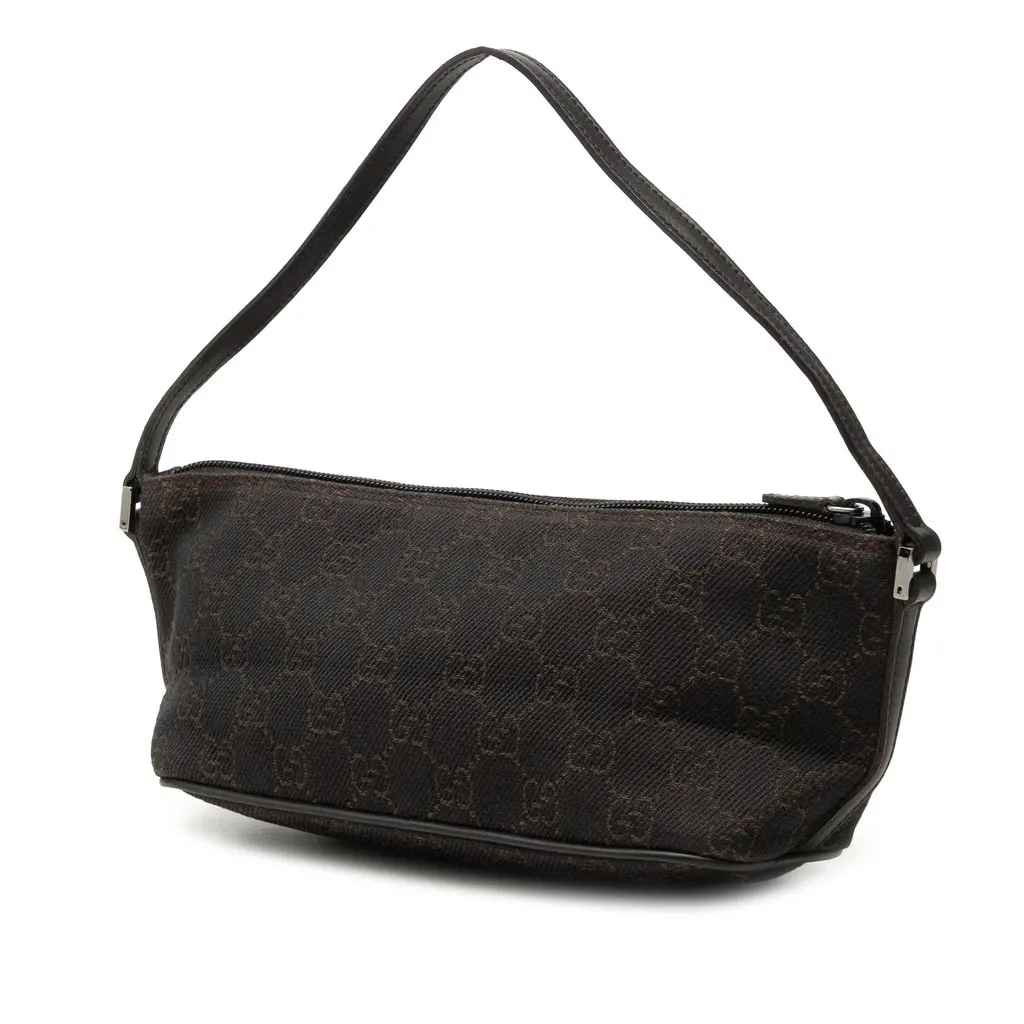 Gucci GG Denim Boat Brown Denim Good - Back View