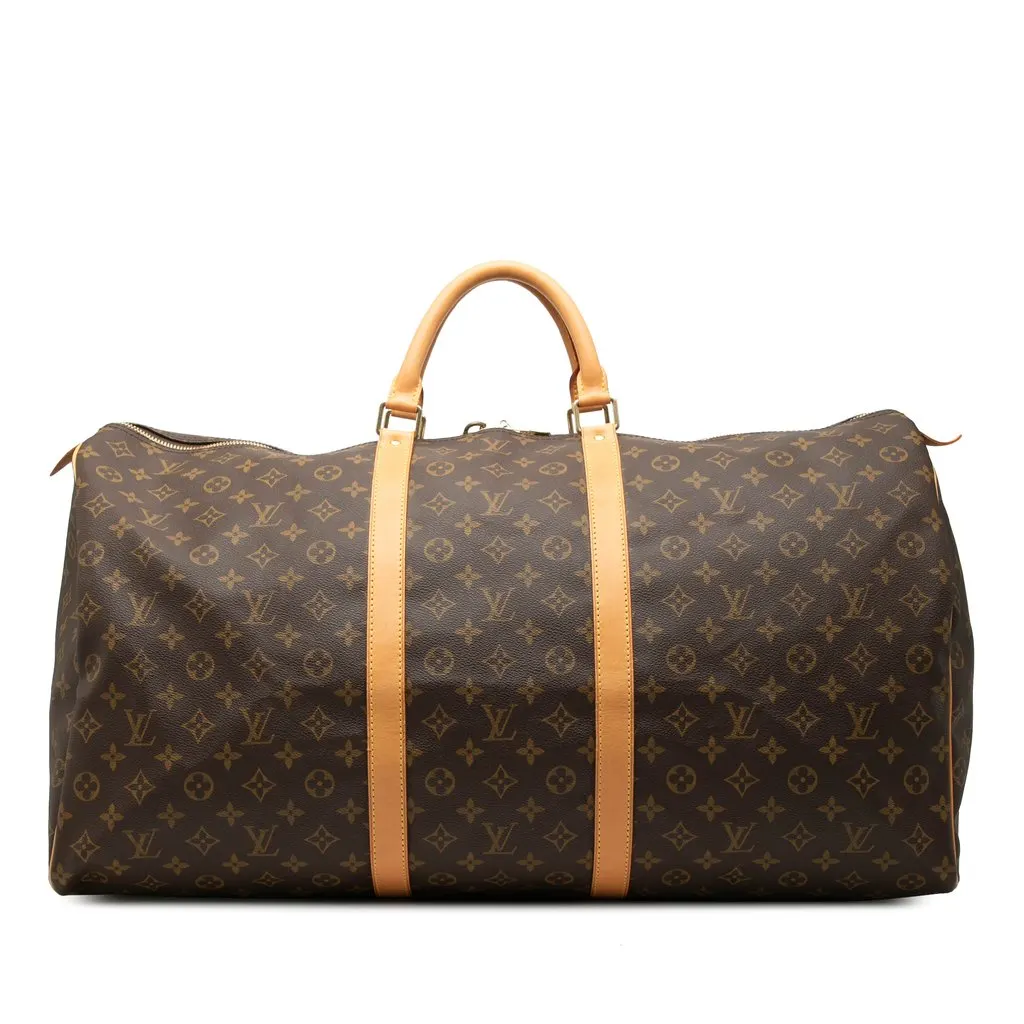 Louis Vuitton Monogram Keepall 60 Brown Very good - Front View