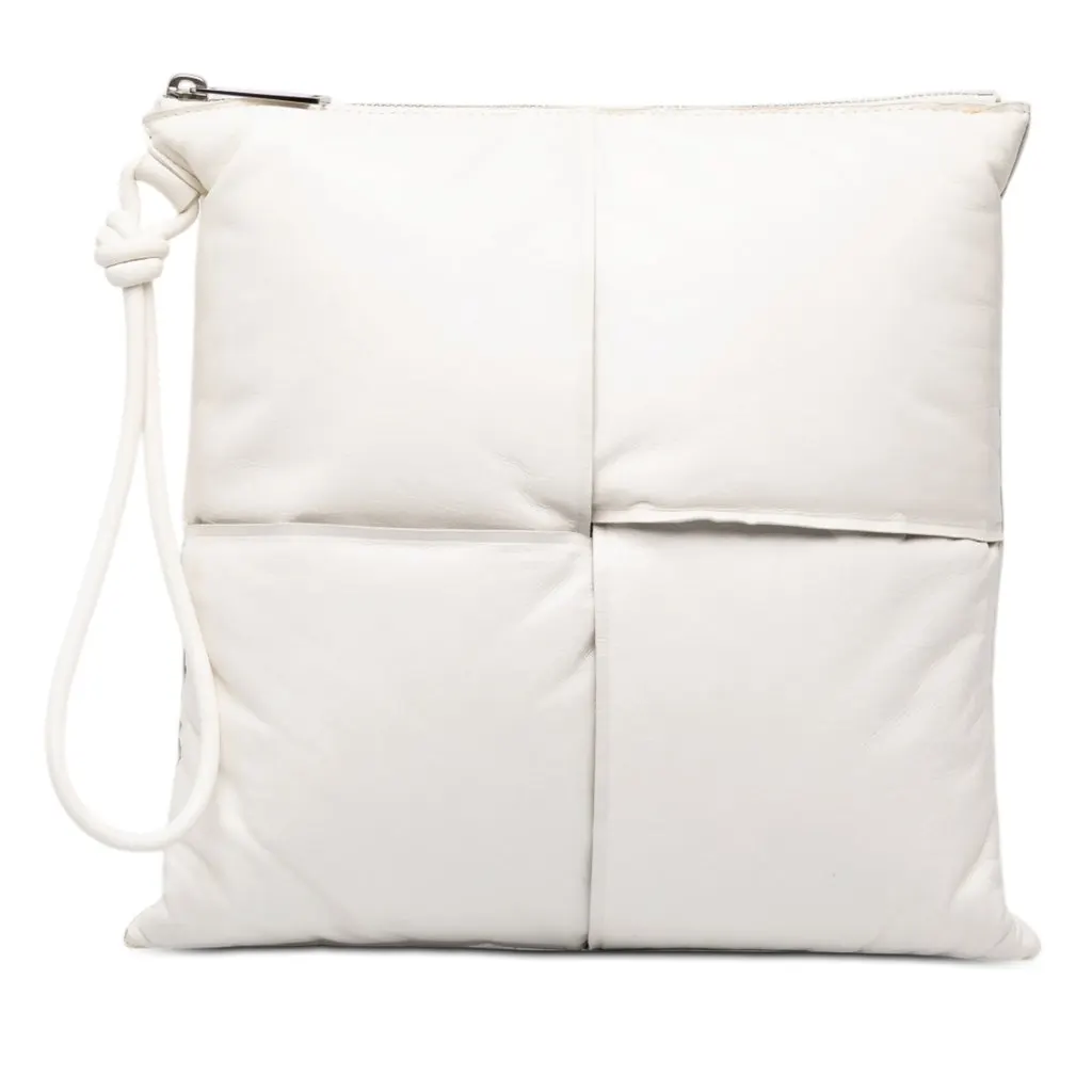 Bottega Veneta Nappa Maxi Intrecciato Padded Square Wristlet Pouch