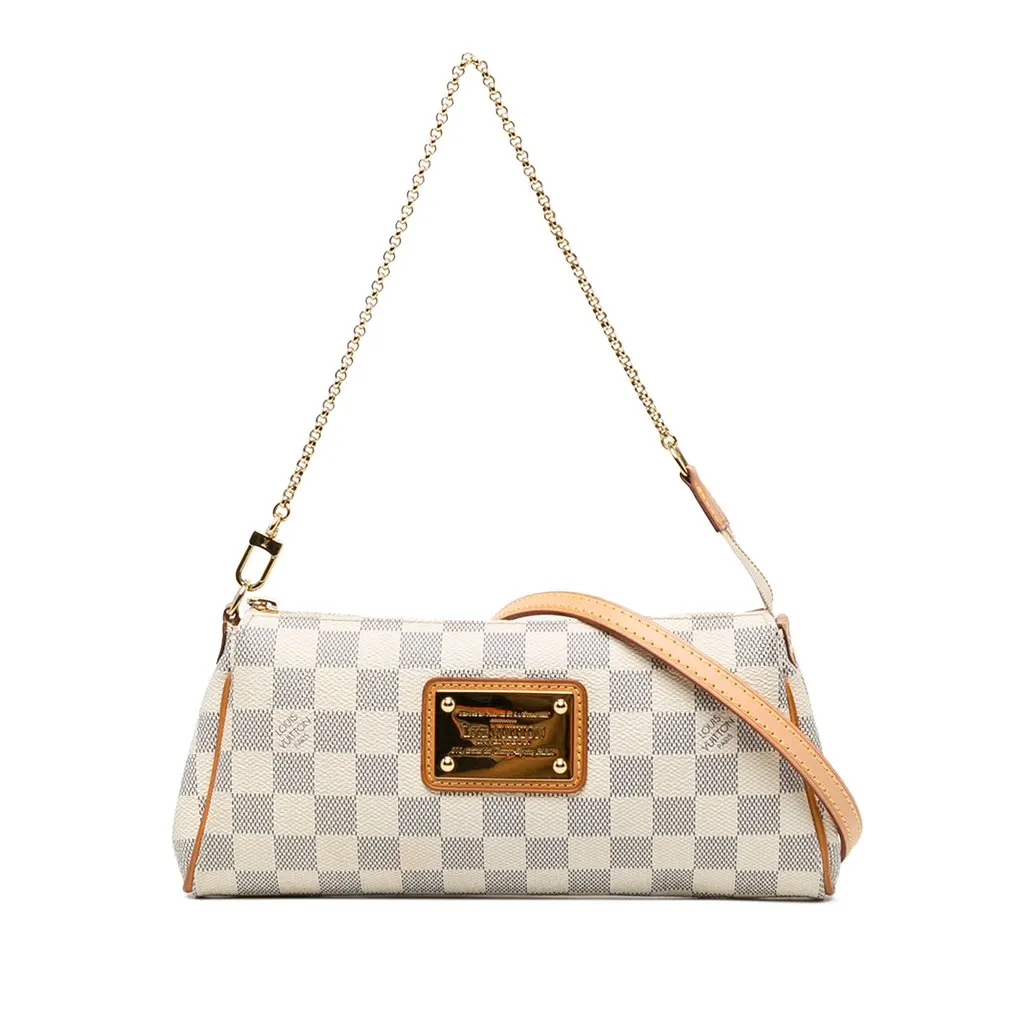 Louis Vuitton Damier Azur Eva White Canvas Very good - Front View