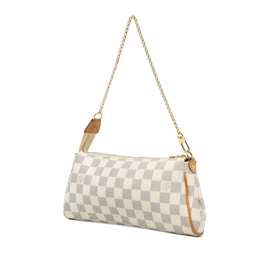 Louis Vuitton Damier Azur Eva White Canvas Very good - Back View