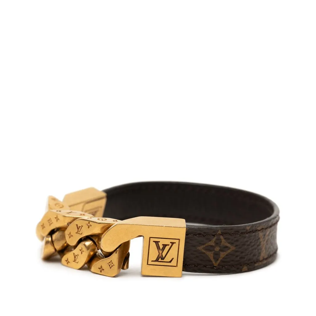 Louis Vuitton Mono Chain Reverso Bracelet Brown Very good - Back View