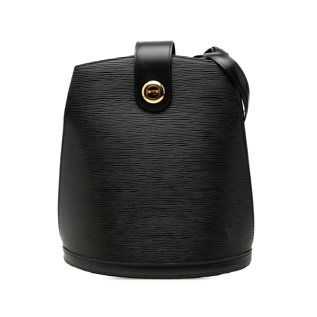 Louis Vuitton Epi Cluny Black Leather Very good - Front View