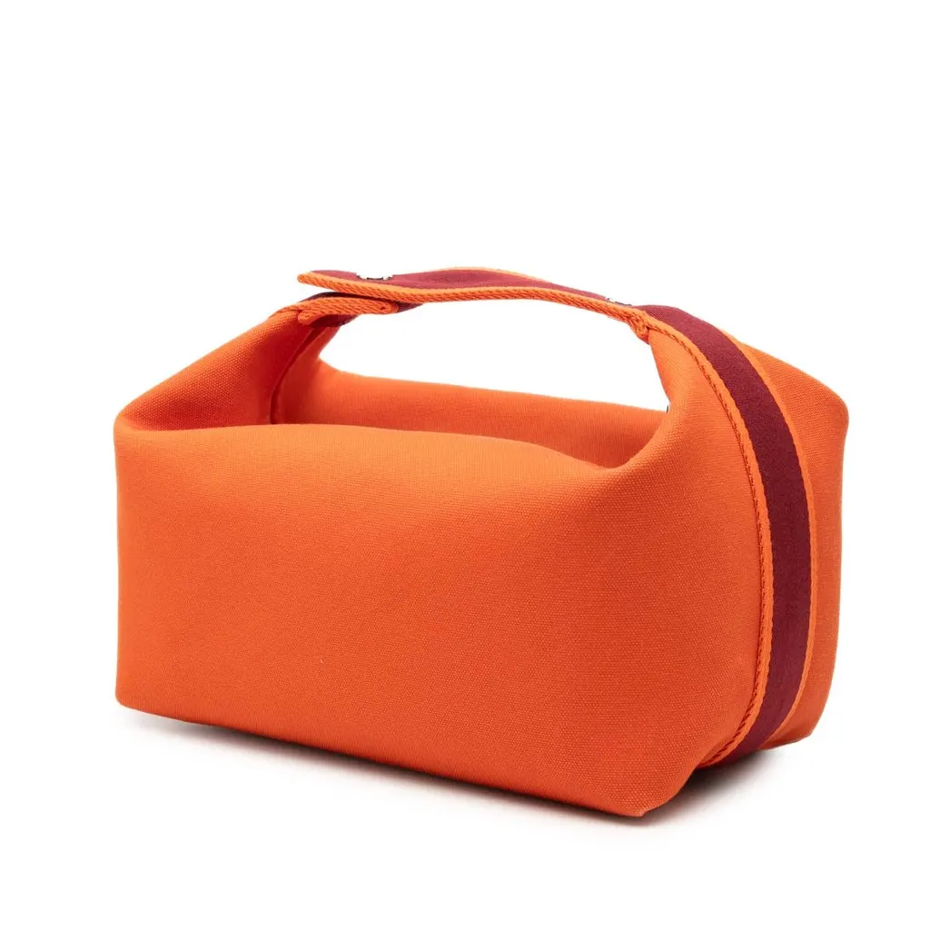 Hermès Large Toile Bride A Brac Case Orange Very good - Back View