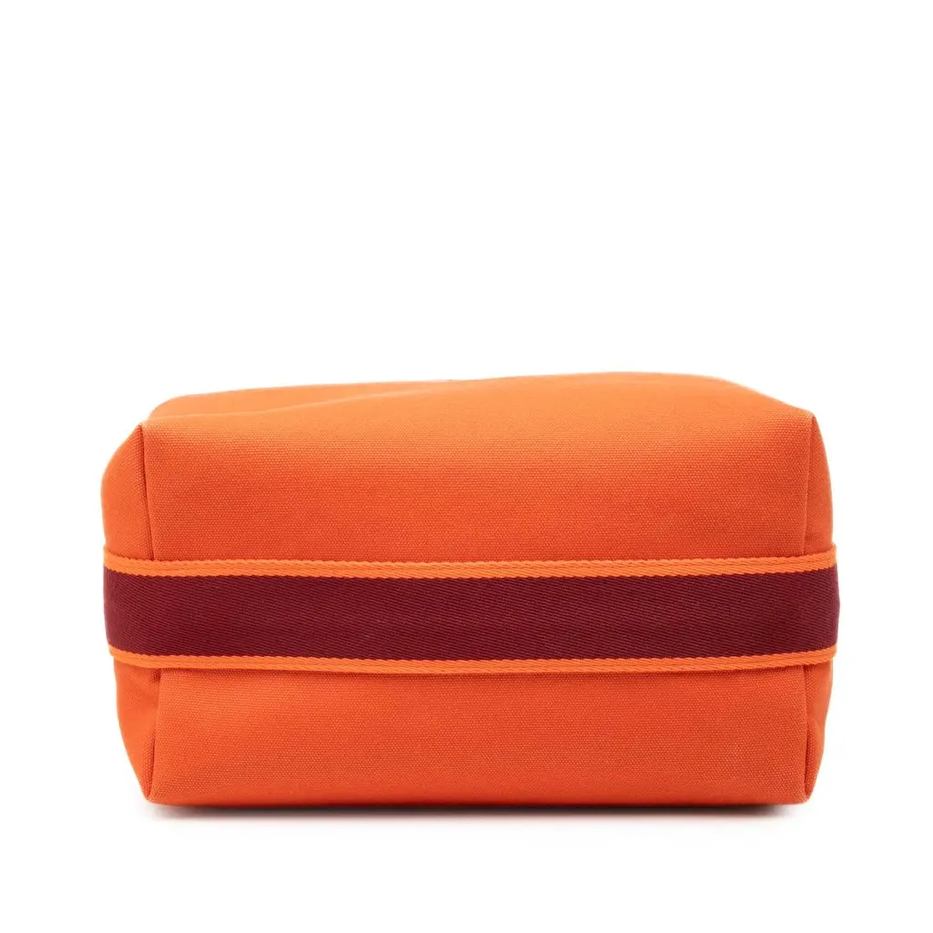 Hermès Large Toile Bride A Brac Case Orange Very good - Inside View