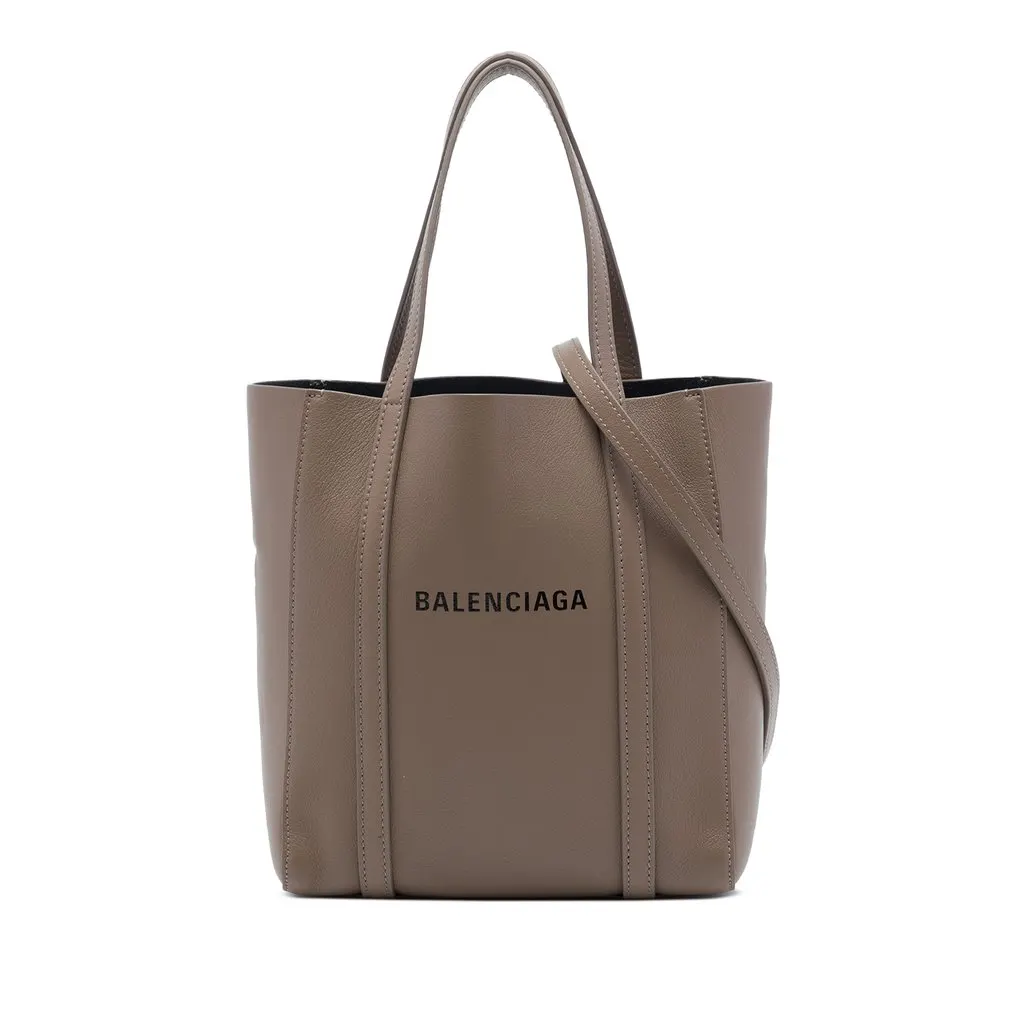 Balenciaga Calfskin Everyday Tote XXS Brown Leather Very good - Front View