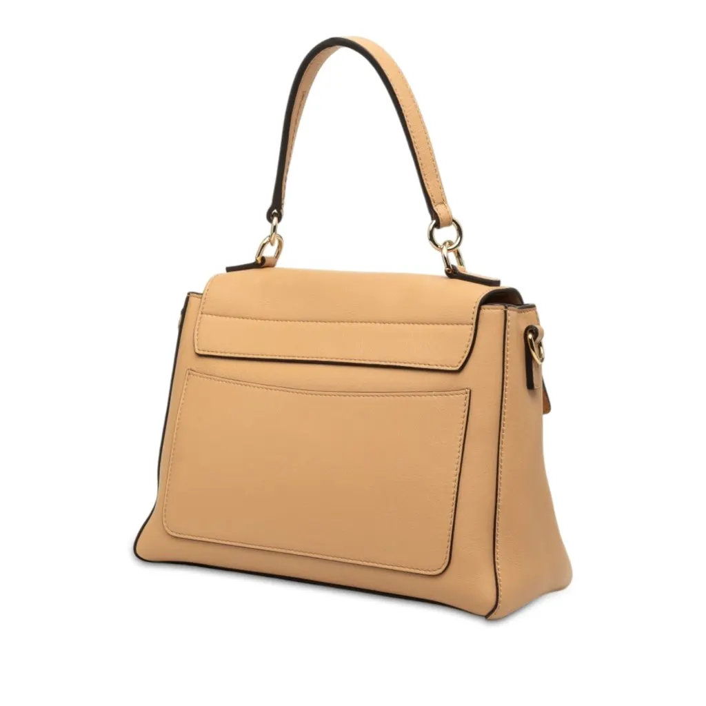 Chloé Small Leather Faye Day Satchel Brown Leather Very good - Back View