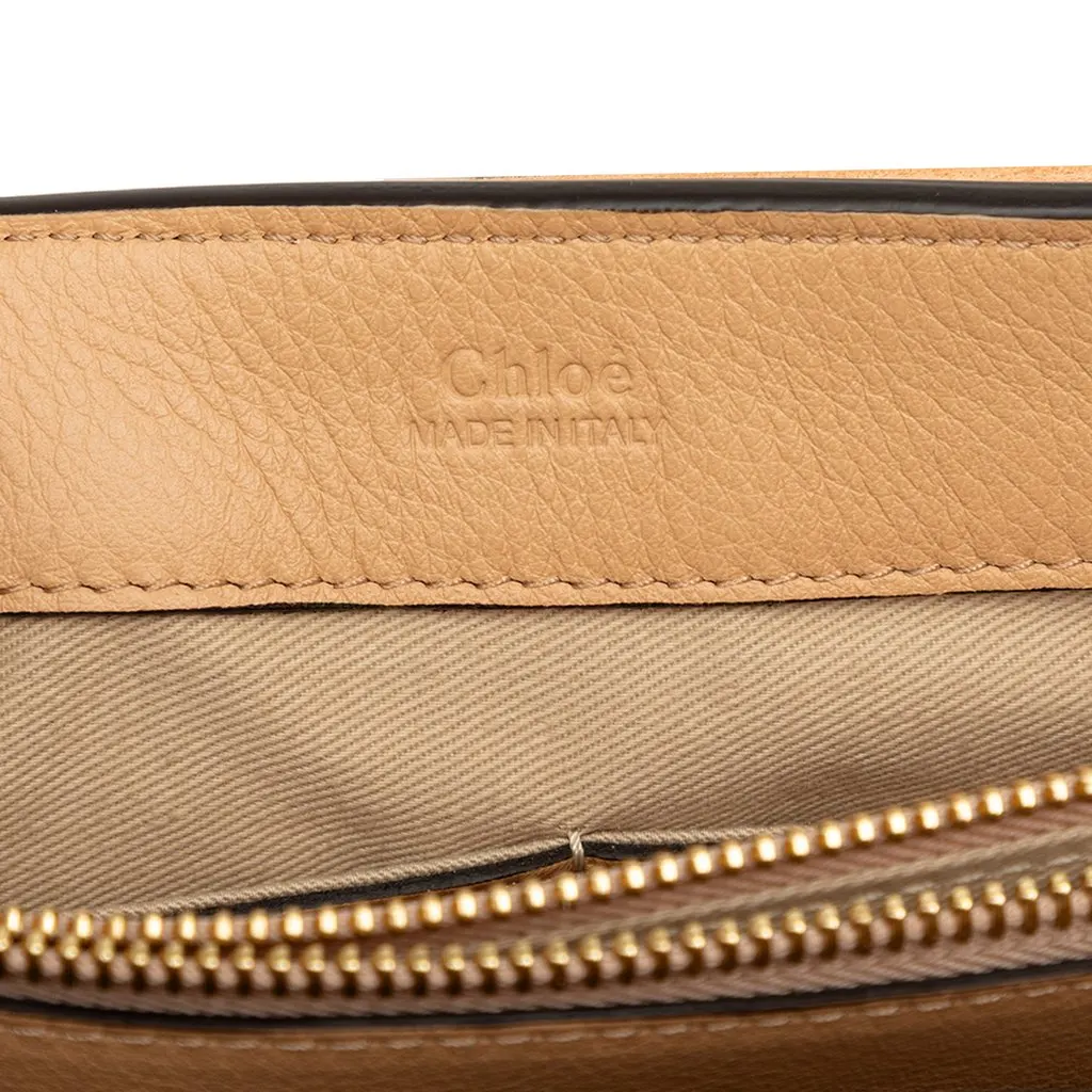 Chloé Small Leather Faye Day Satchel Brown Leather Very good - Box View