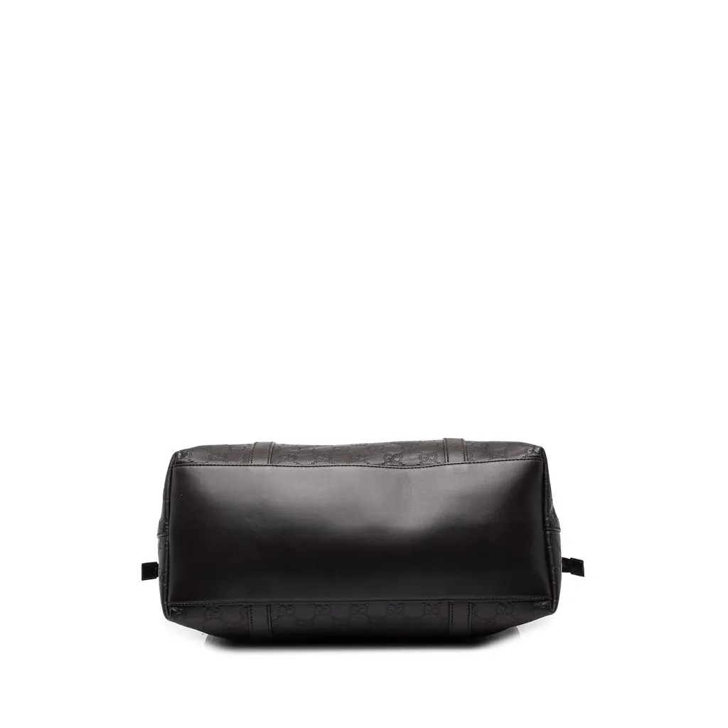 Gucci Large Microguccissima GG Charm Dome Satchel Black Leather Very good - Inside View