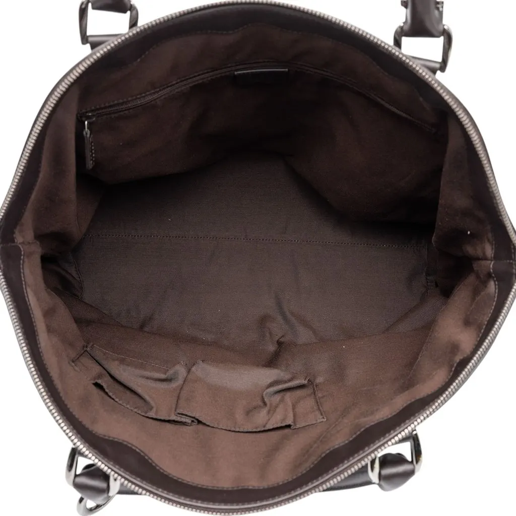 Gucci Large Microguccissima GG Charm Dome Satchel Black Leather Very good - Model View