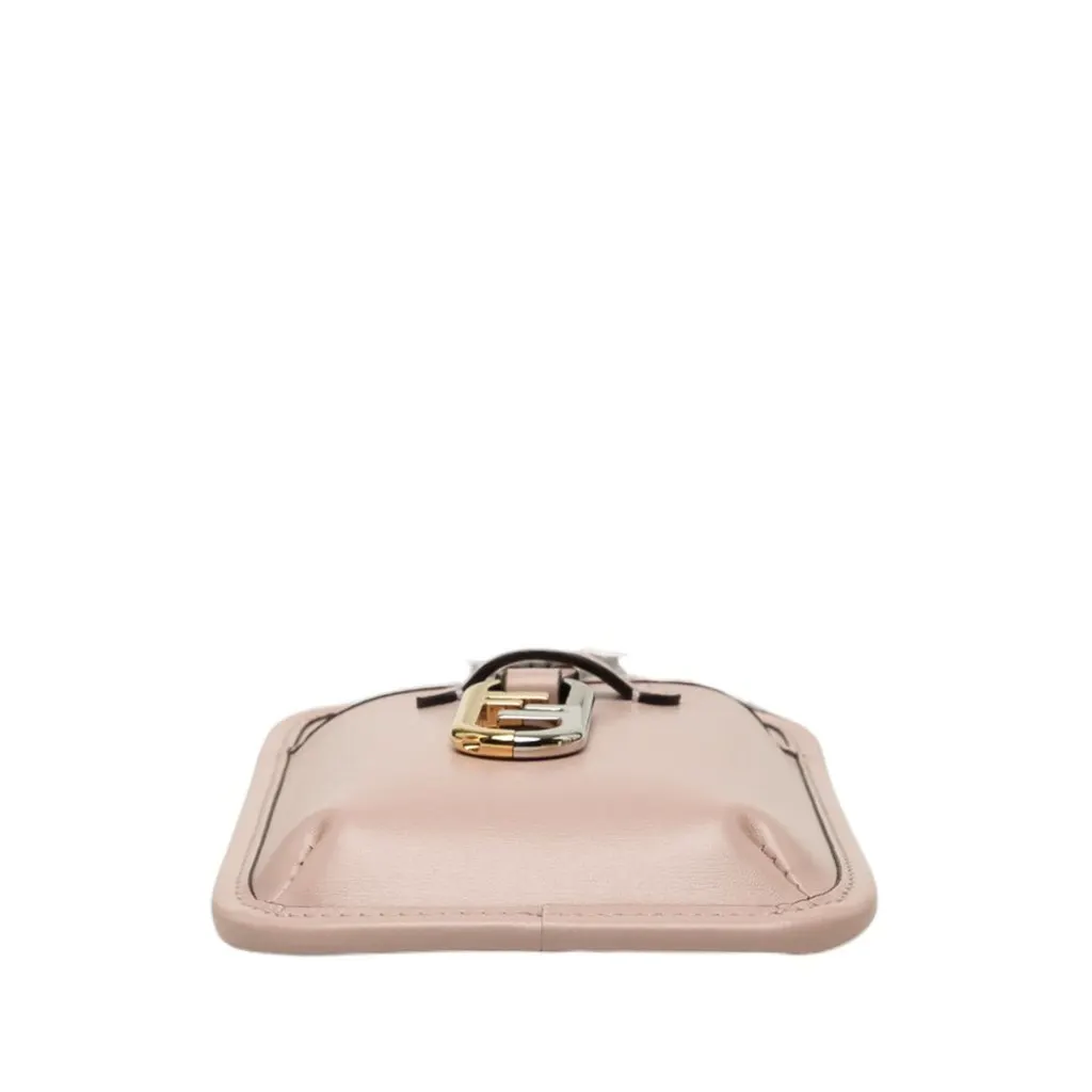 Fendi Leather O Lock Phone Pouch Crossbody Pink Leather Very good - Inside View