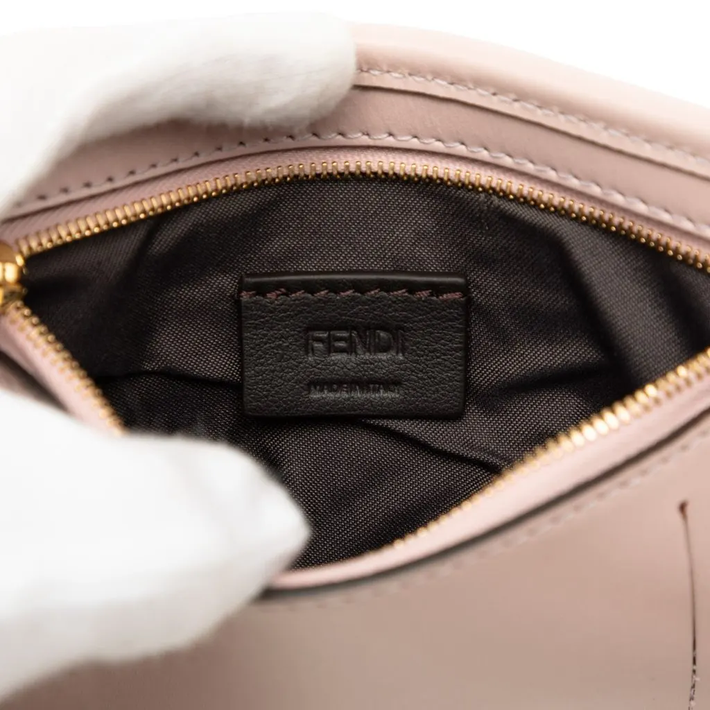 Fendi Leather O Lock Phone Pouch Crossbody Pink Leather Very good - Box View