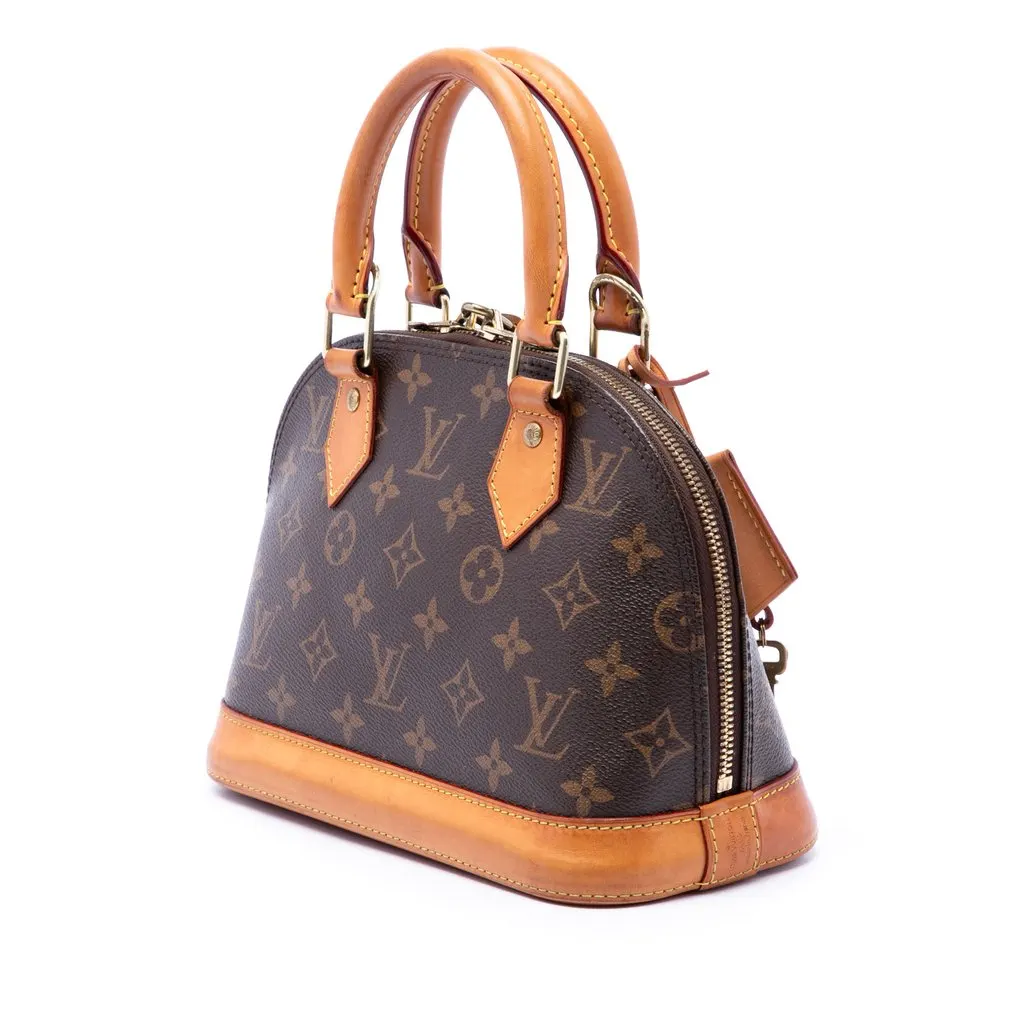 Louis Vuitton Monogram Alma BB Brown Very good - Back View
