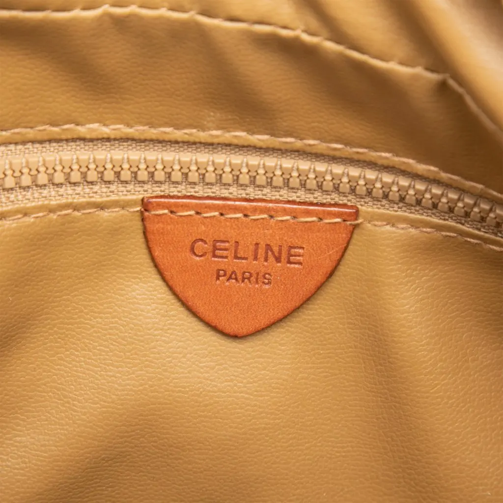 Celine Macadam Coated Canvas Handbag Brown Very good - Box View