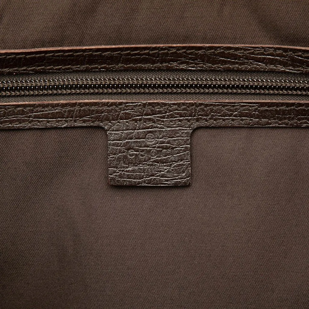 Gucci GG Supreme Double Zip Travel Bag Beige Canvas Very good - Box View