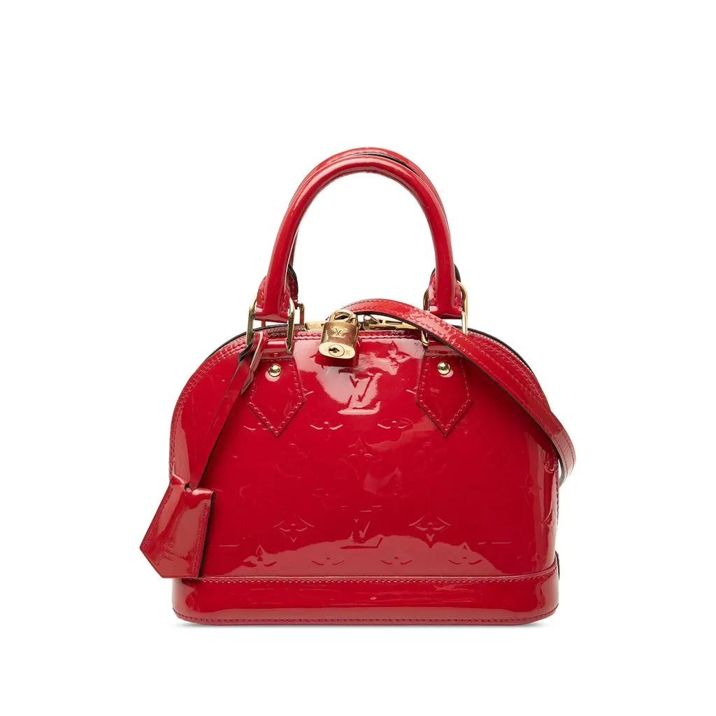 Louis Vuitton Monogram Vernis Alma BB Pink Leather Very good - Front View