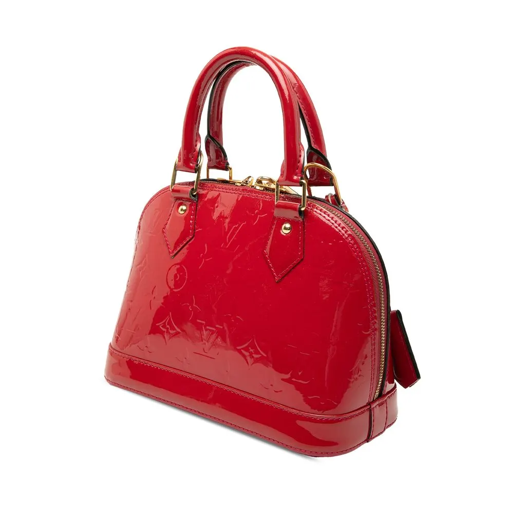 Louis Vuitton Monogram Vernis Alma BB Pink Leather Very good - Back View