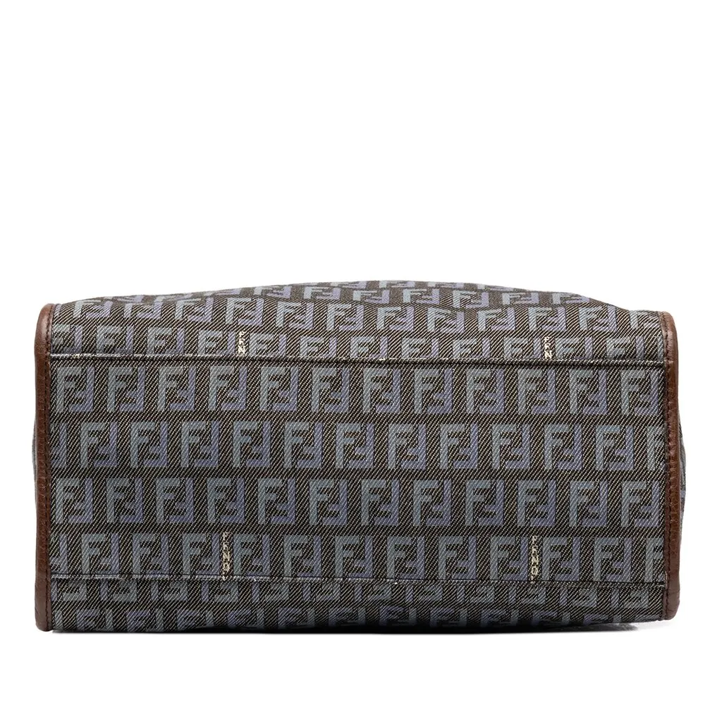 Fendi Zucchino Denim Handbag MultiColor Denim Good - Inside View
