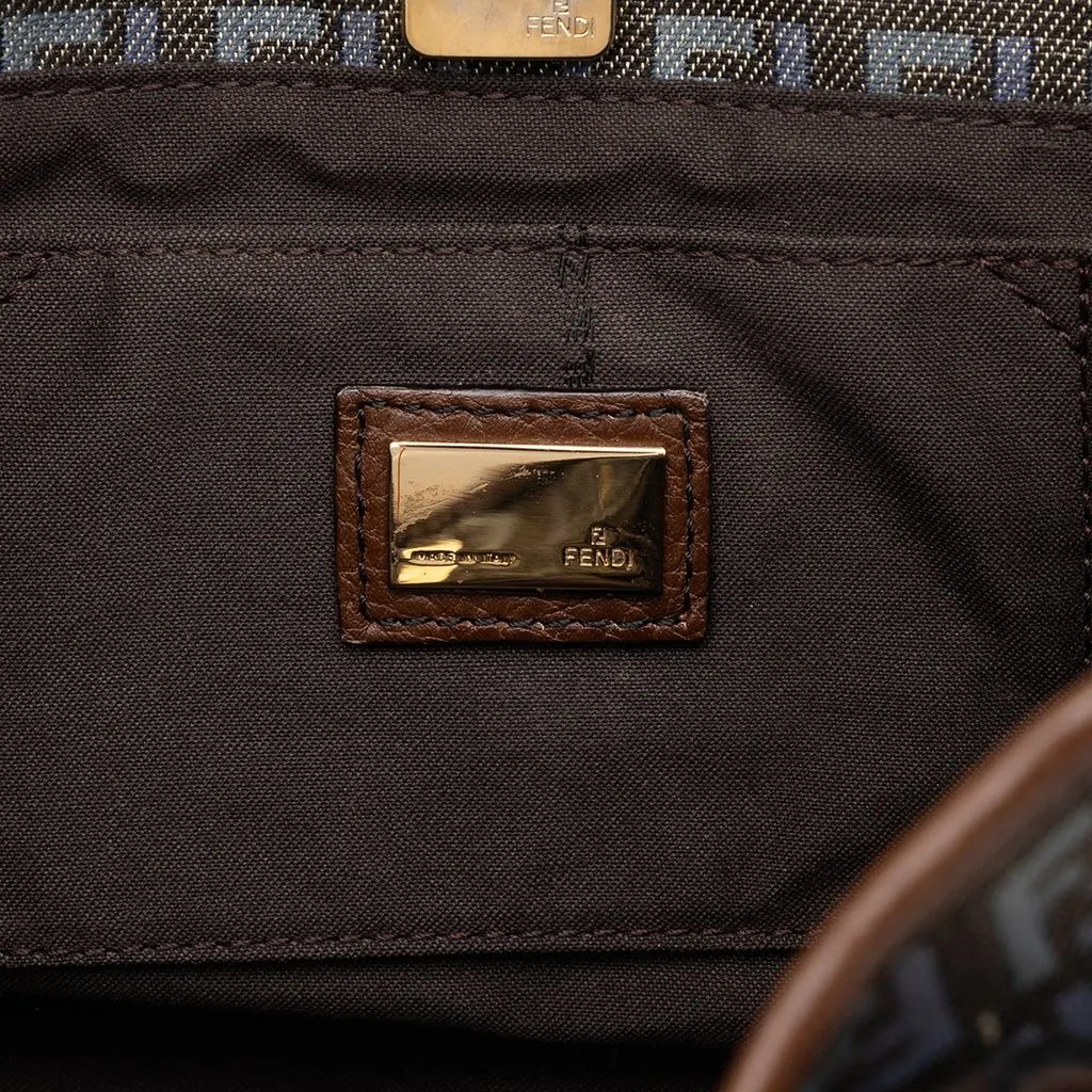 Fendi Zucchino Denim Handbag MultiColor Denim Good - Box View