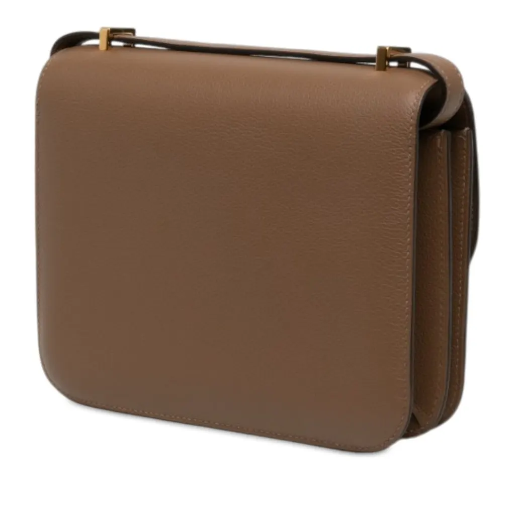 Hermès Mini Chevre Mysore Constance 18 Brown Leather Very good - Back View