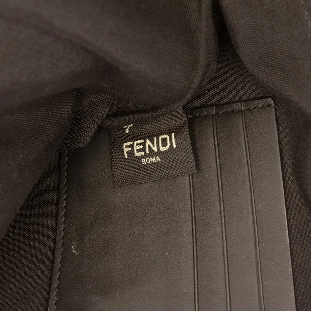 Fendi Zucca Coated Canvas Clutch Brown Good - Box View