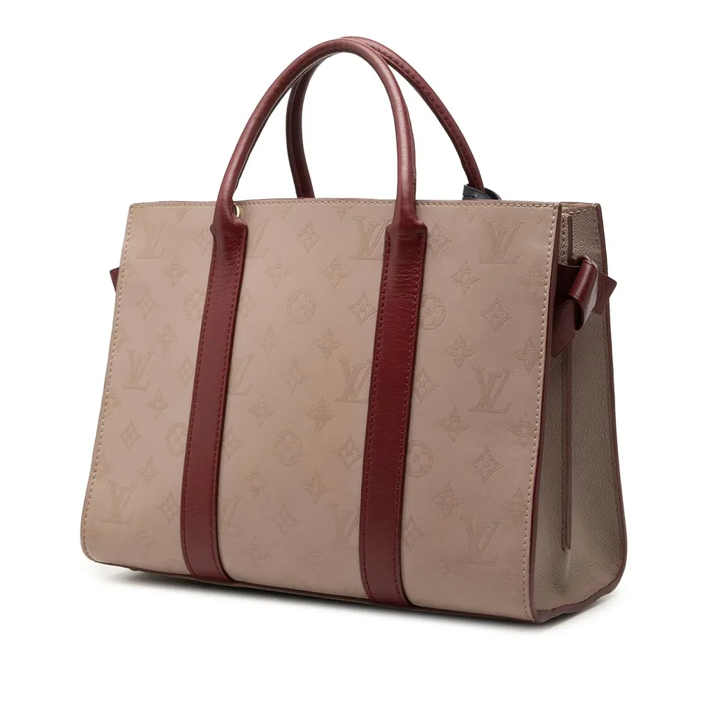 Louis Vuitton Monogram Cuir Plume Very Tote MM Brown Leather Very good - Back View