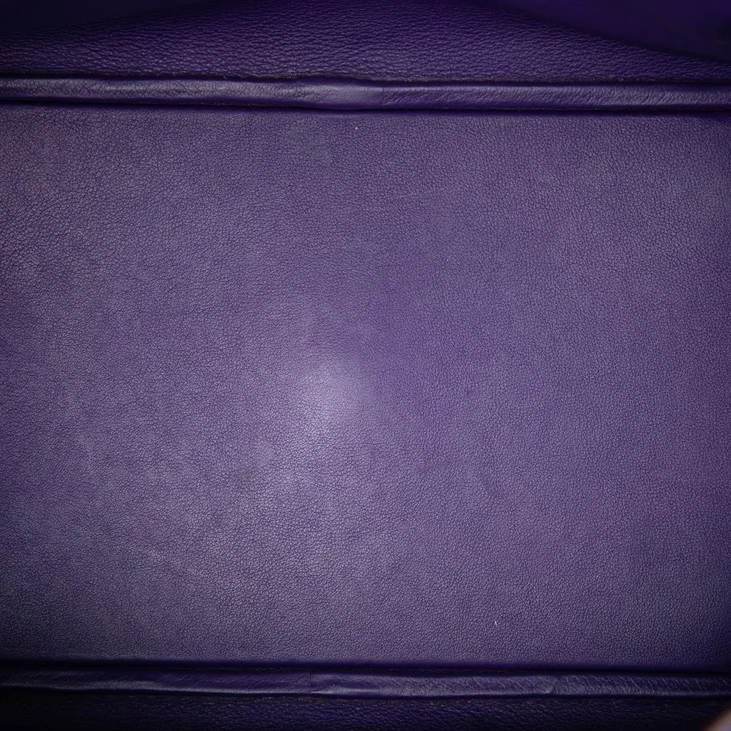 Hermès Swift Lindy 34 Purple Leather Very good - Model View