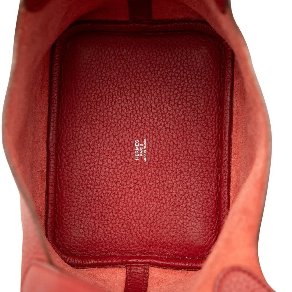 Hermès Clemence Picotin Lock 18 Red Leather Very good - Model View