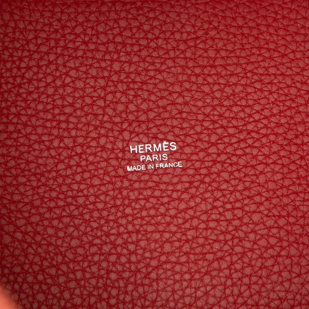 Hermès Clemence Picotin Lock 18 Red Leather Very good - Box View
