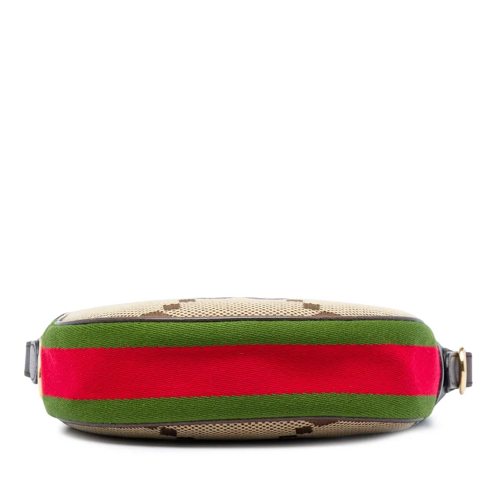 Gucci Mini Jumbo GG Canvas Web Ophidia Shoulder Bag Beige Very good - Inside View