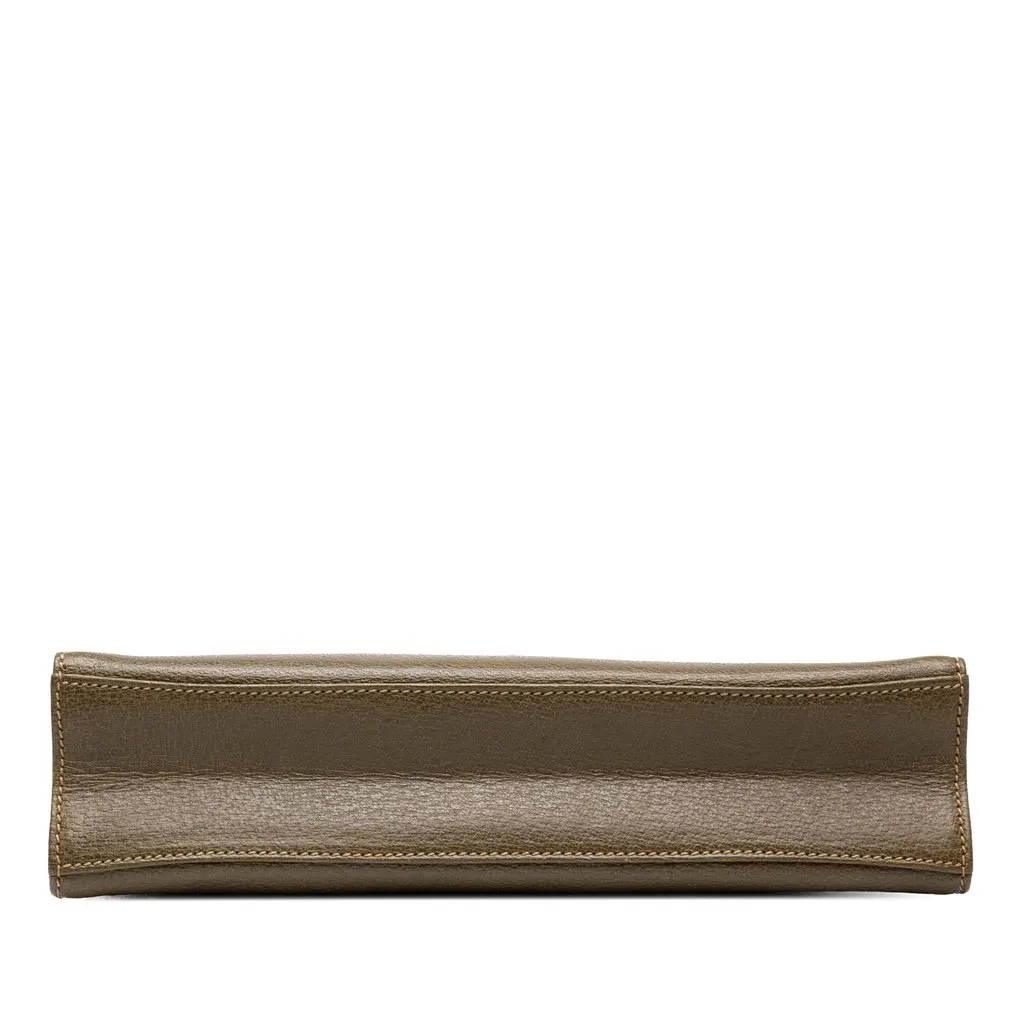 Gucci Calfskin Turnlock Flap Crossbody Green Leather Very good - Inside View