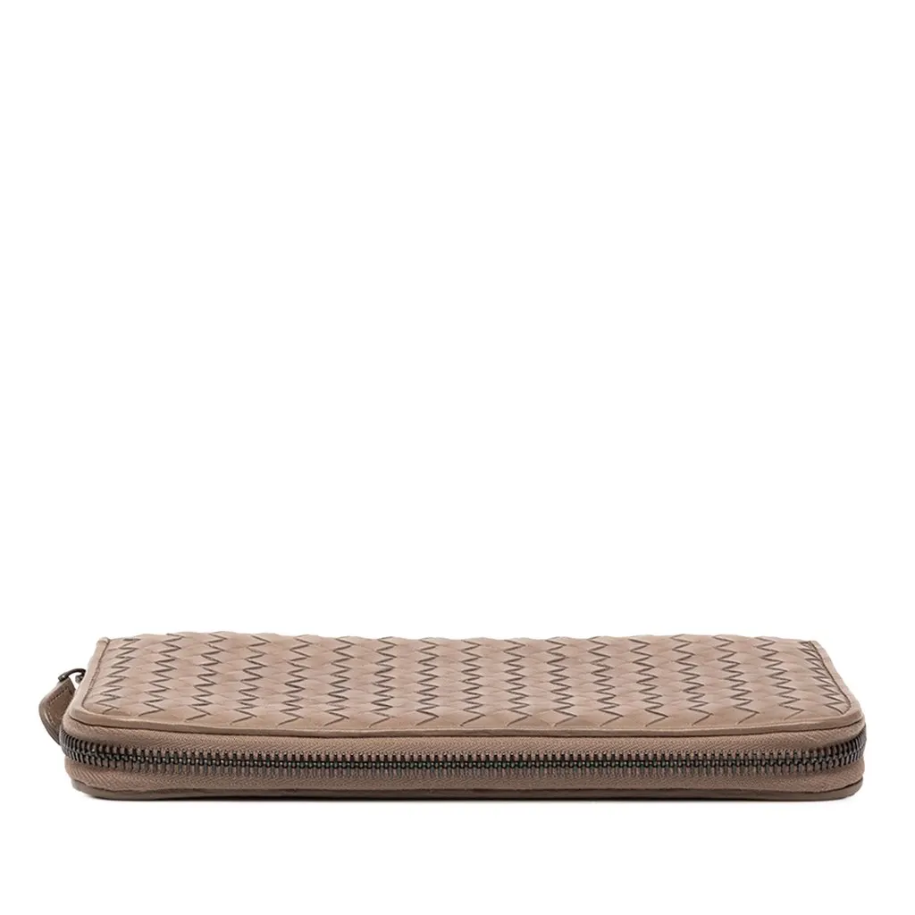 Bottega Veneta Nappa Intrecciato Wallet on Strap Brown Leather Very good - Inside View