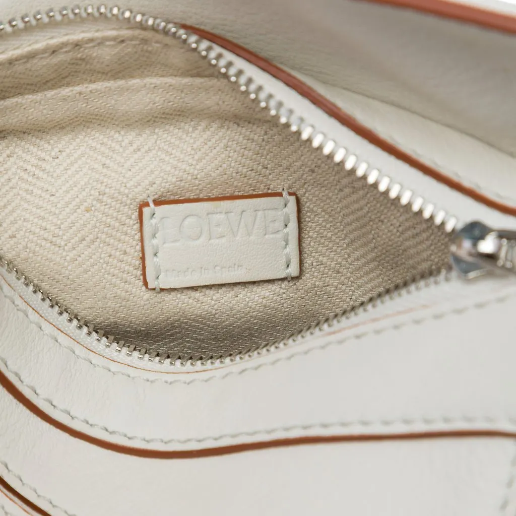 Loewe Nano Calfskin Puzzle Satchel White Leather Very good - Box View