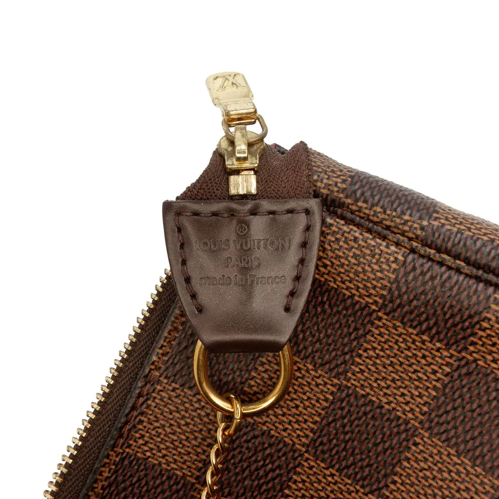 Louis Vuitton Damier Ebene Mini Pochette Accessoires Brown Very good - Box View