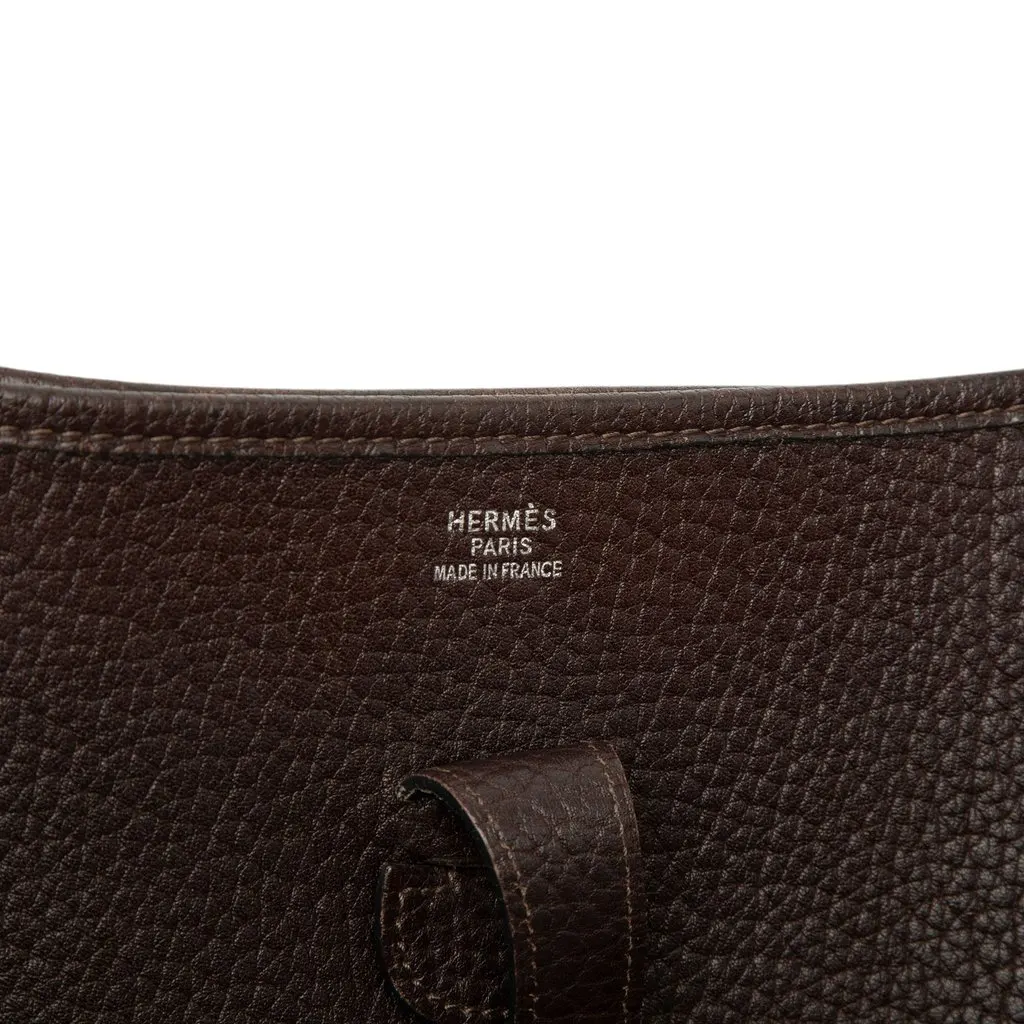 Hermès Clemence Evelyne I GM Brown Leather Very good - Box View