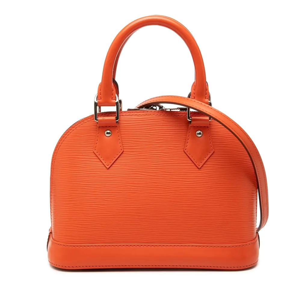 Louis Vuitton Epi Alma BB Orange Leather Very good - Front View