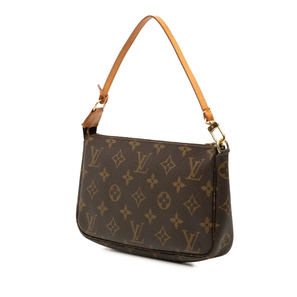 Louis Vuitton Monogram Pochette Accessoires Brown Very good - Back View