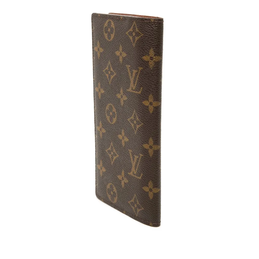 Louis Vuitton Monogram Brazza Long Wallet Brown Very good - Back View
