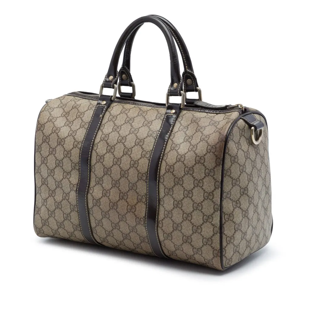 Gucci Medium GG Supreme Joy Boston Bag Beige Very good - Back View