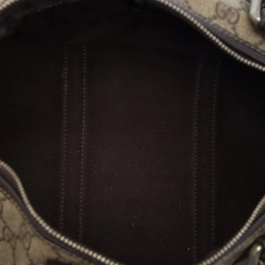 Gucci Medium GG Supreme Joy Boston Bag Beige Very good - Model View