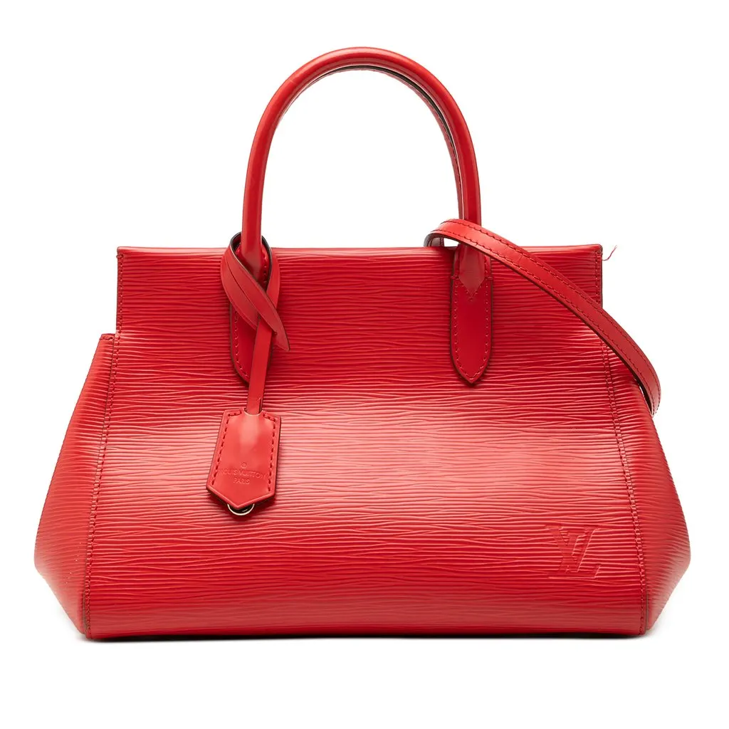 Louis Vuitton Epi Marly MM Red Leather Very good - Front View