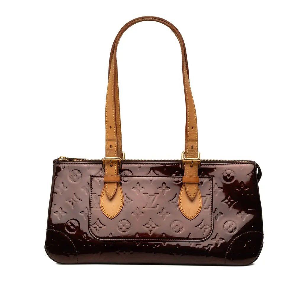Louis Vuitton Monogram Vernis Rosewood Avenue Red Leather Good - Front View