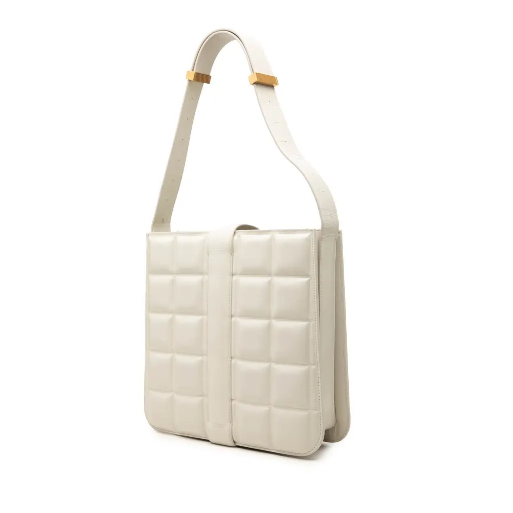 Bottega Veneta Padded Nappa Marie Shoulder Bag White Leather Very good - Back View
