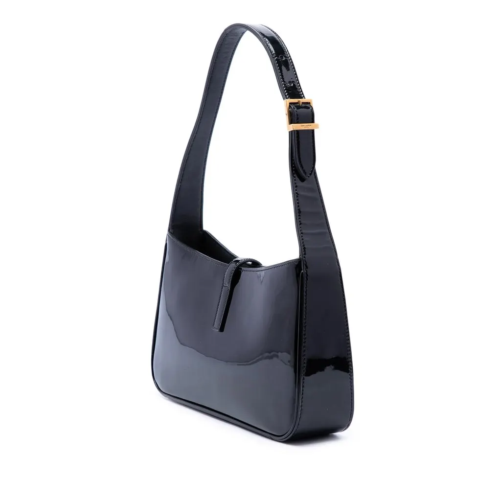 Saint Laurent Mini Patent Le 5 a 7 Black Leather Very good - Back View