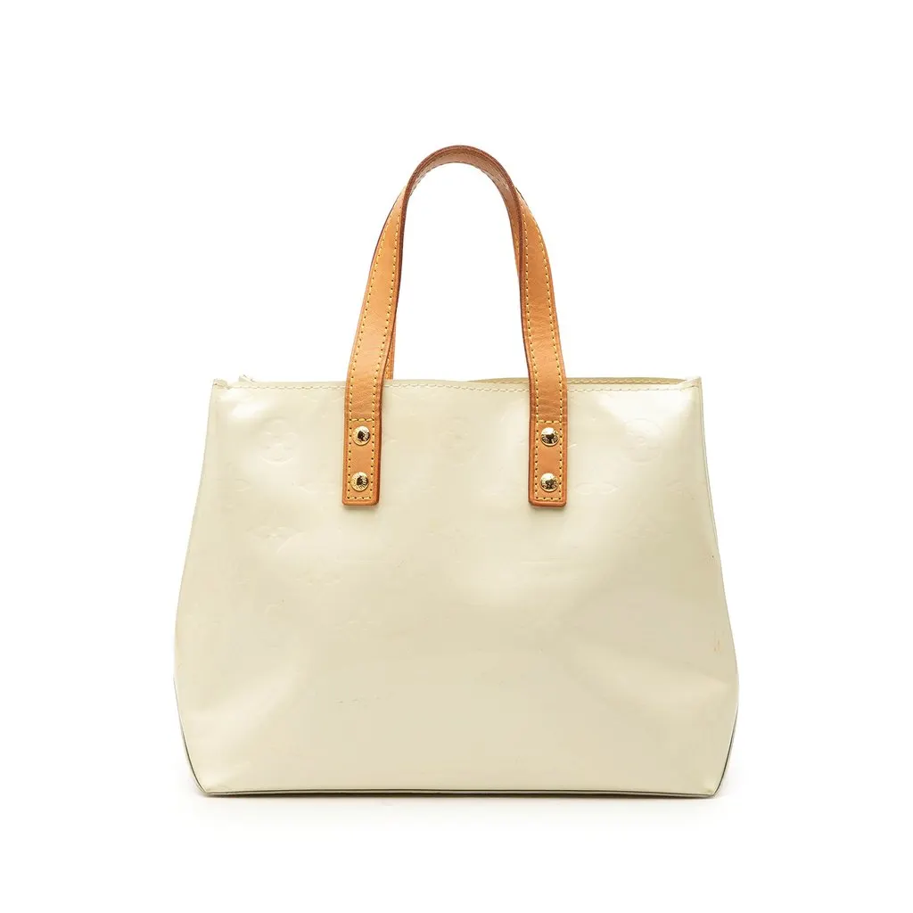 Louis Vuitton Monogram Vernis Reade PM White Leather Very good - Front View